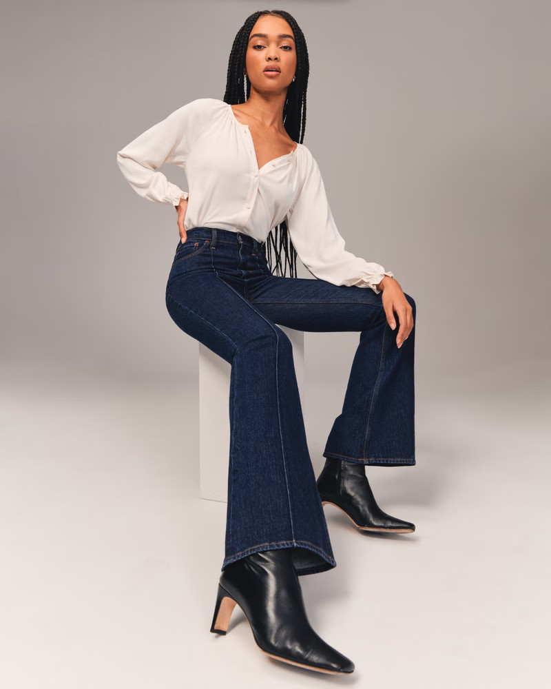 High Rise Vintage Flare Jean | Abercrombie & Fitch (US)