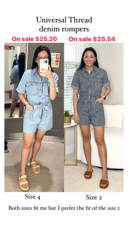 Size 2 fits me best
Sandals are true to size

Target style
Denim romper


#LTKfindsunder50 #LTKSeasonal #LTKxTarget