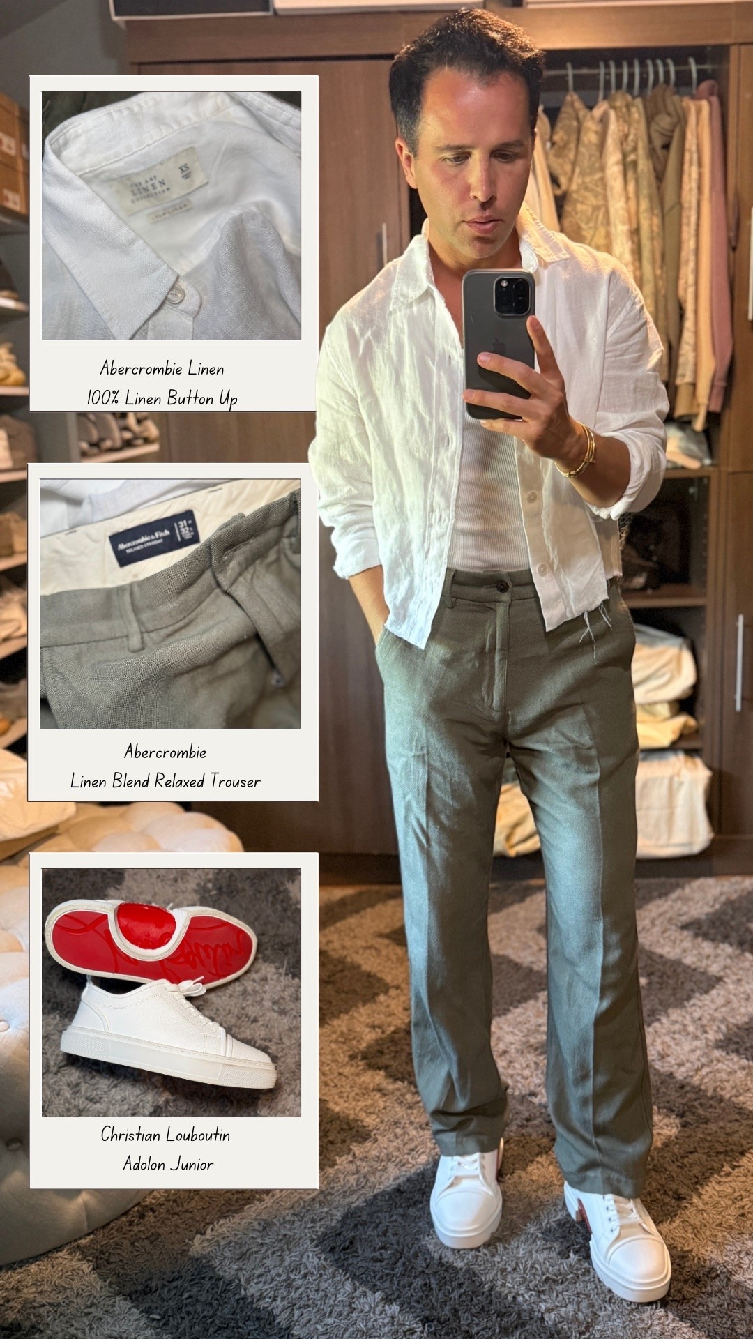The easiest way to look elevated in summer… linen on linen. Lightweight, breathable, and polished without feeling overdressed. This Abercrombie linen shirt and trouser combo has been one of my most worn warm weather outfits. Perfect for summer dinners, vacation outfits, date nights, resort wear, and everyday men’s style.

#LinenSeason #MensSummerFashion #Abercrombie #SummerOutfit #QuietLuxuryStyle #Menswear #VacationStyle #SmartCasual

#LTKgrwm #LTKootd #LTKMens