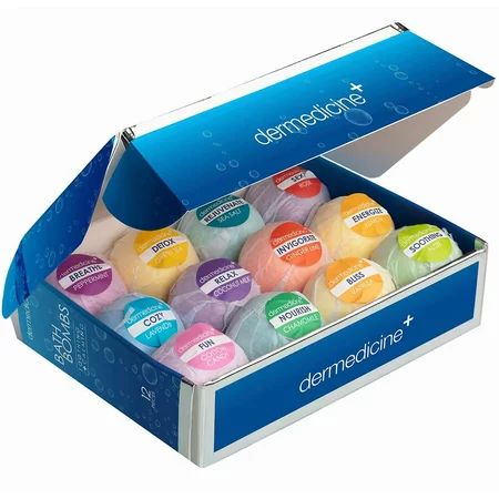 Bath Bombs Chic Luxury Gift Box Set of Scented Fizzy Spa Bath Ball Bombs for Relaxing & Energizing M | Walmart (US)