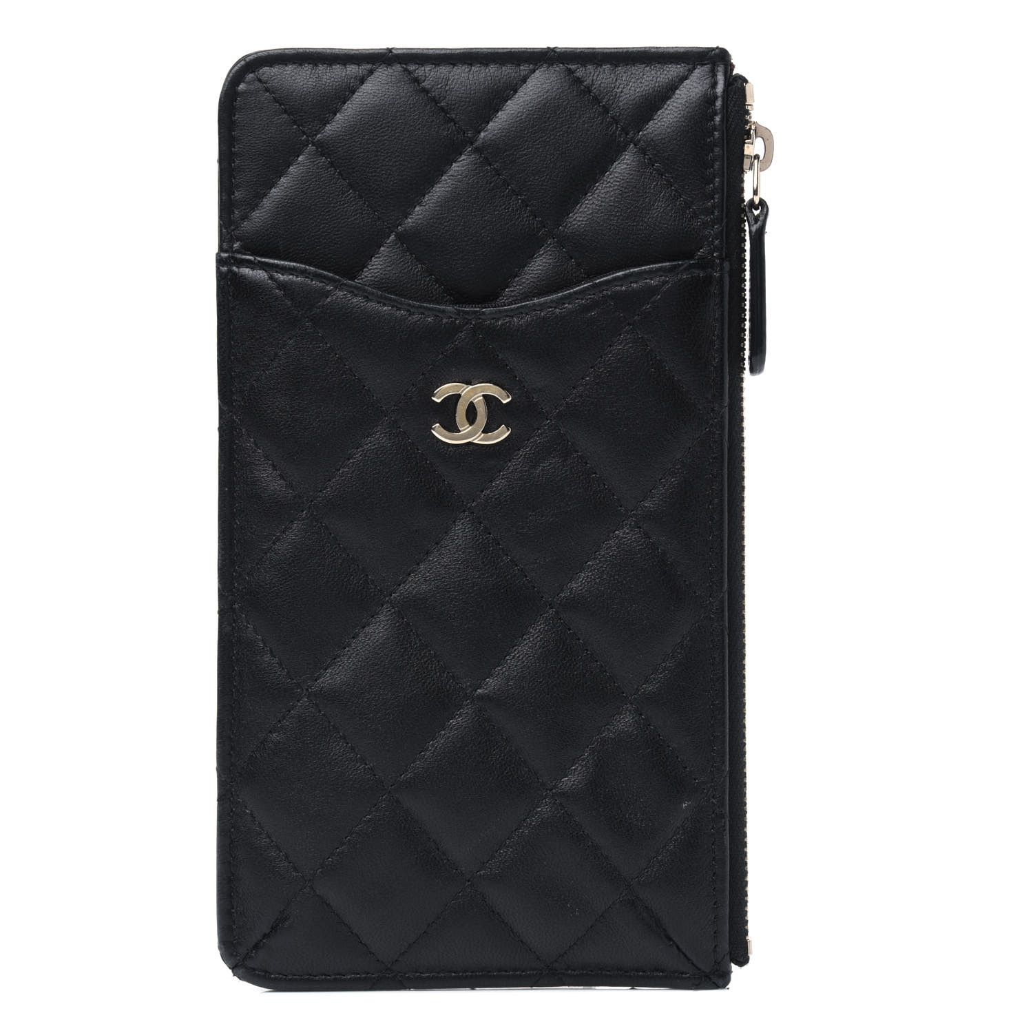 CHANEL

Lambskin Quilted Classic Flat Wallet Pouch Black | Fashionphile