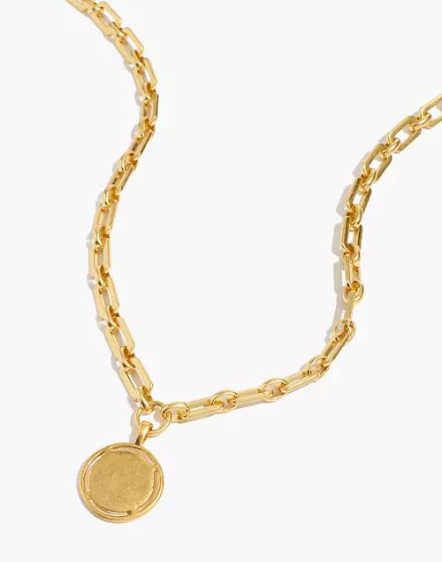 Framed Coin Chain Necklace | Madewell