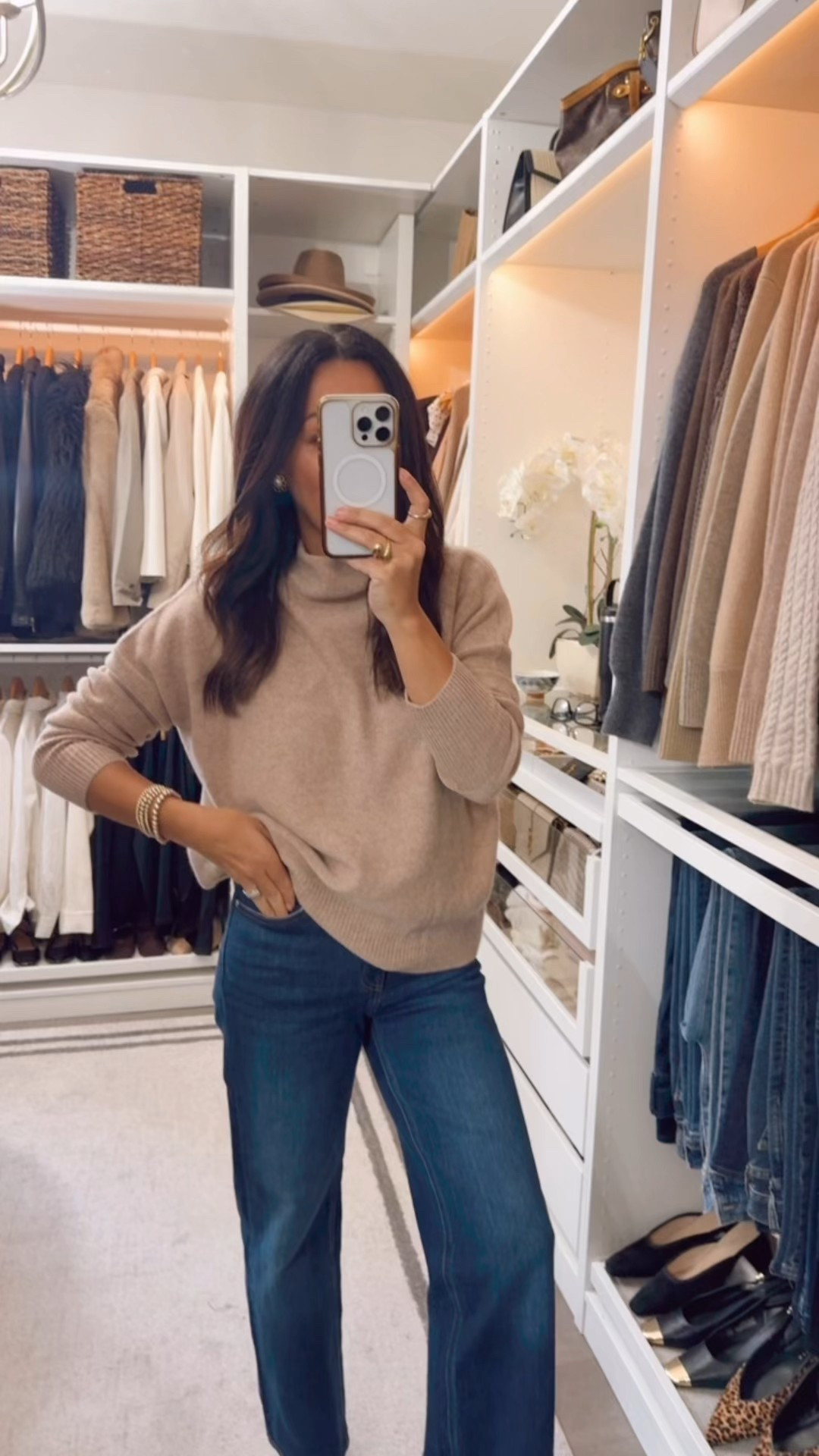 Funnel neck cashmere- easy relaxed fit⭐️ fits TTS 

#LTKootd #LTKOver40