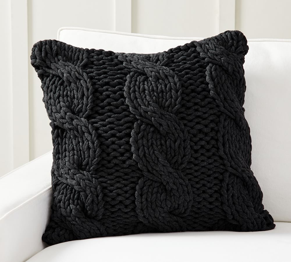 Colossal Handknit Pillow Covers | Pottery Barn (US)