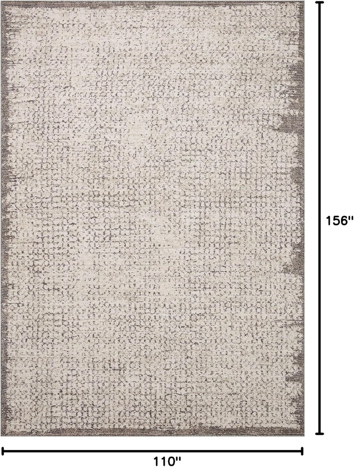 Loloi II Darby Collection DAR-04 Ivory/Stone 9'-2" x 13' Area Rug | Amazon (US)