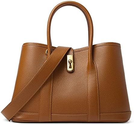 DORIS&JACKY Leather Top Handle Satchel Bag And Designer Tote Bag for Women | Amazon (US)