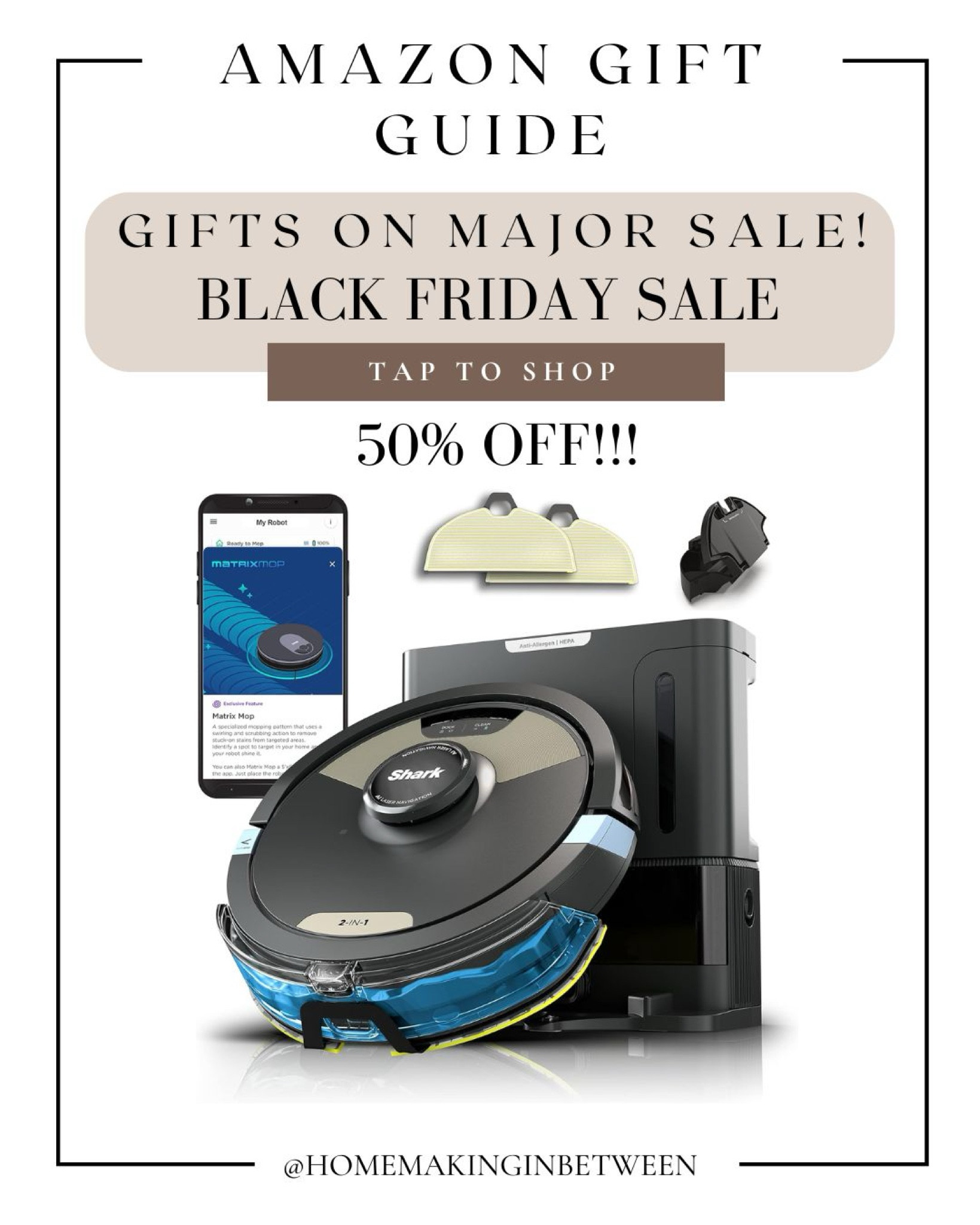 Robot vacuum on major sale!! HALF off!  

#LTKGiftGuide #LTKCyberWeek #LTKSaleAlert