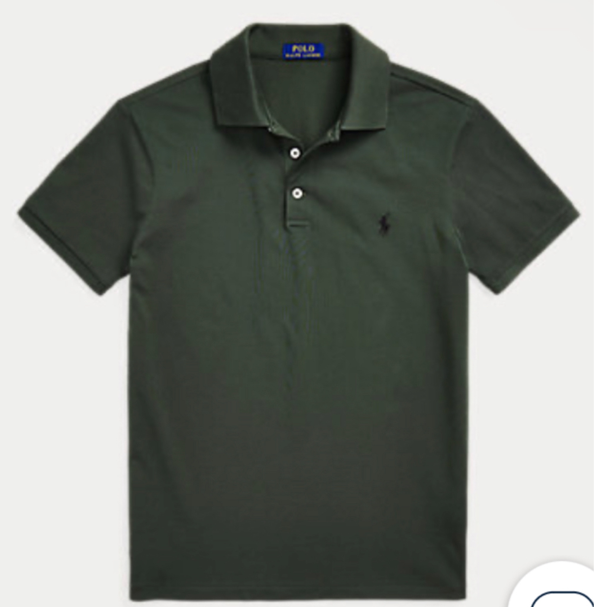 Racing Green Ralph Lauren Polo. 

An American style standard since 1972, the Polo shirt has been imitated but never matched. Over the decades, Ralph Lauren has re-imagined his signature style in a wide array of colours and fits, yet all retain the quality and attention to detail of the iconic original. This version includes a hint of stretch, allowing for a trim fit and unparalleled ease of movement.

* Slim Fit: our trimmest silhouette. Sleeve hugs the bicep. Slim through the chest and the waist.
* Size M has a 68.6 cm body length (front and back), a 44.5 cm shoulder and a 96.5 cm chest.
* Rib-knit Polo collar. Three-button placket. Genuine mother-of-pearl buttons.
* Short sleeves with rib-knit armbands.
* Even vented hem.
* Signature embroidered Pony on the left chest.
* Shell: 97% cotton, 3% elastane. Rib-knit trim: 100% cotton. Exclusive of decoration.
* Machine washable. Imported.
* Model is 1.85 m and wears a size medium.

#LTKstyletip #LTKsalealert #LTKGiftGuide