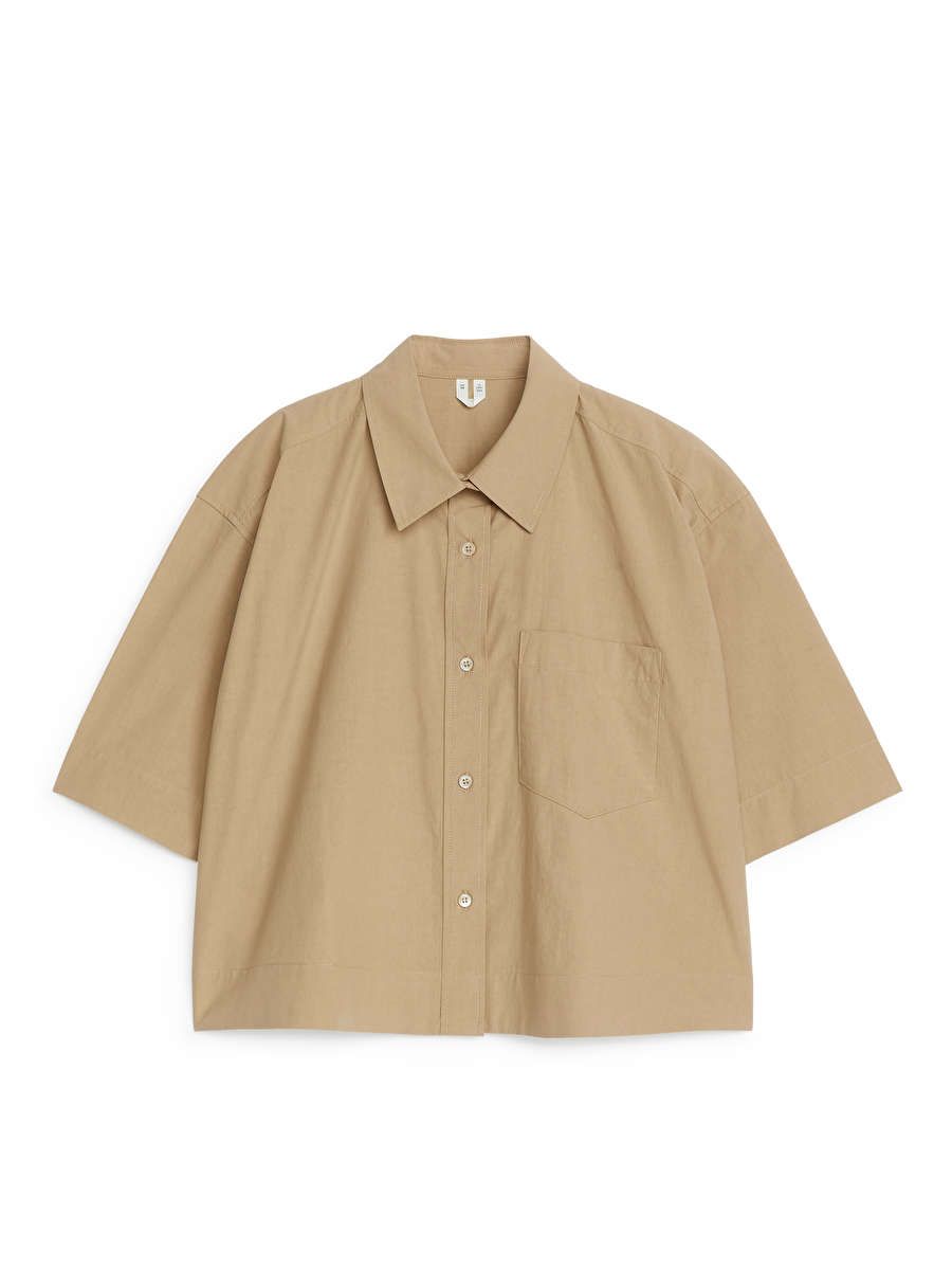 Short-Sleeve Cotton Shirt | ARKET (US&UK)