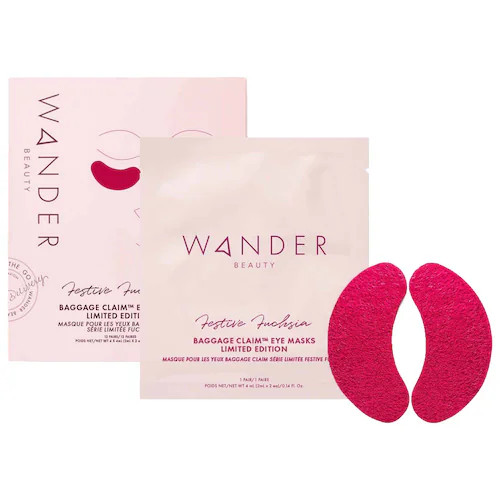 Limited Edition: Baggage Claim™ Festive Fuchsia Eye Masks - Wander Beauty | Sephora | Sephora (US)