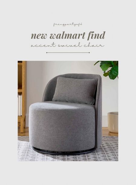 New accent swivel chair from Walmart! Available in 2 colors. 

#LTKStyleTip #LTKHome