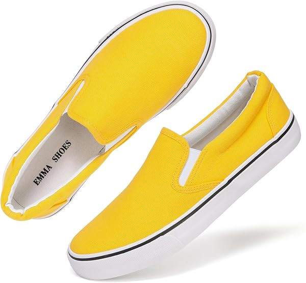 Emma Shoes Canvas Slip On Sneakers for Women | Amazon (US)