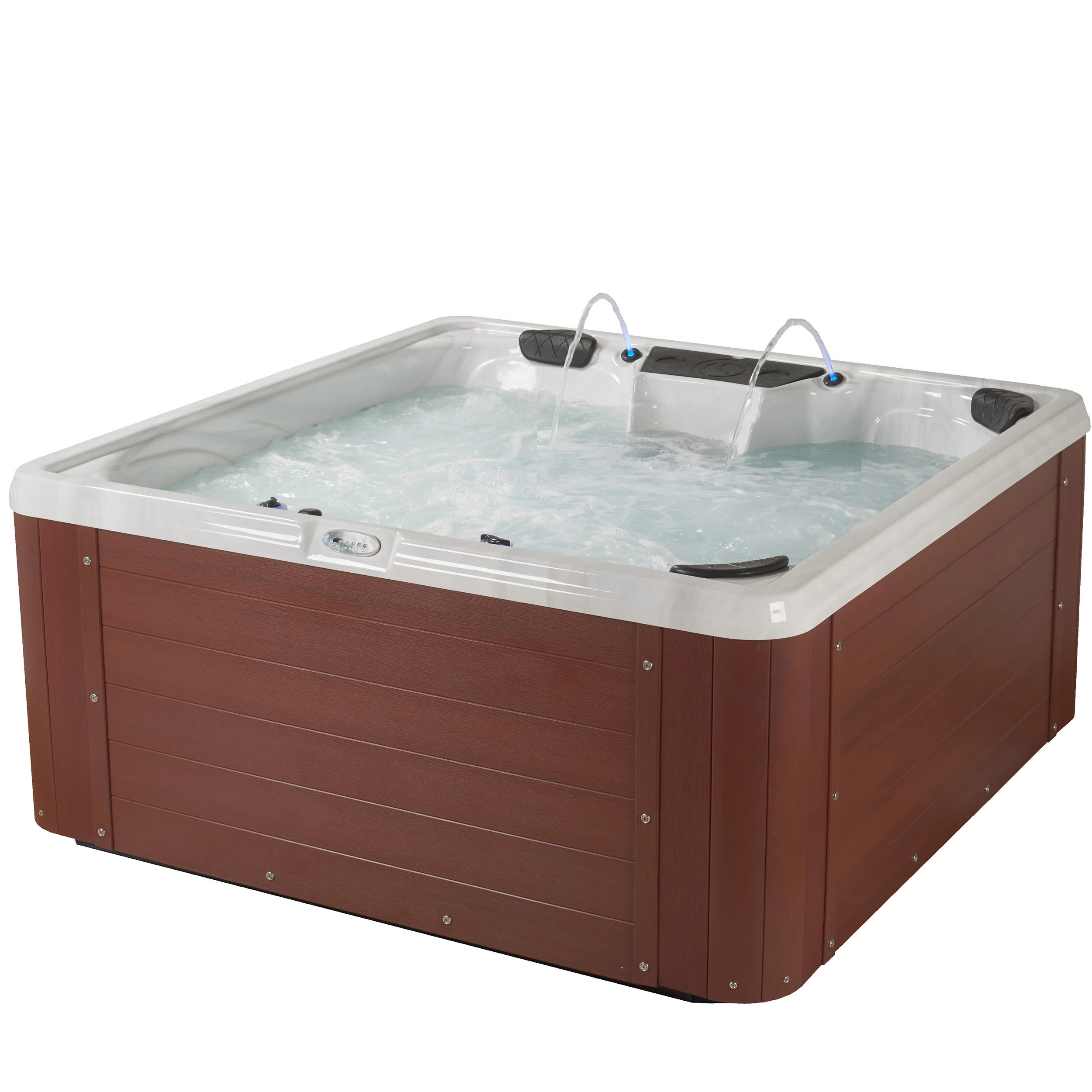 Aqualife Edgewater 5-6 Person 28-Jet Acrylic Lounger Hot Tub With Ozonator | Wayfair North America