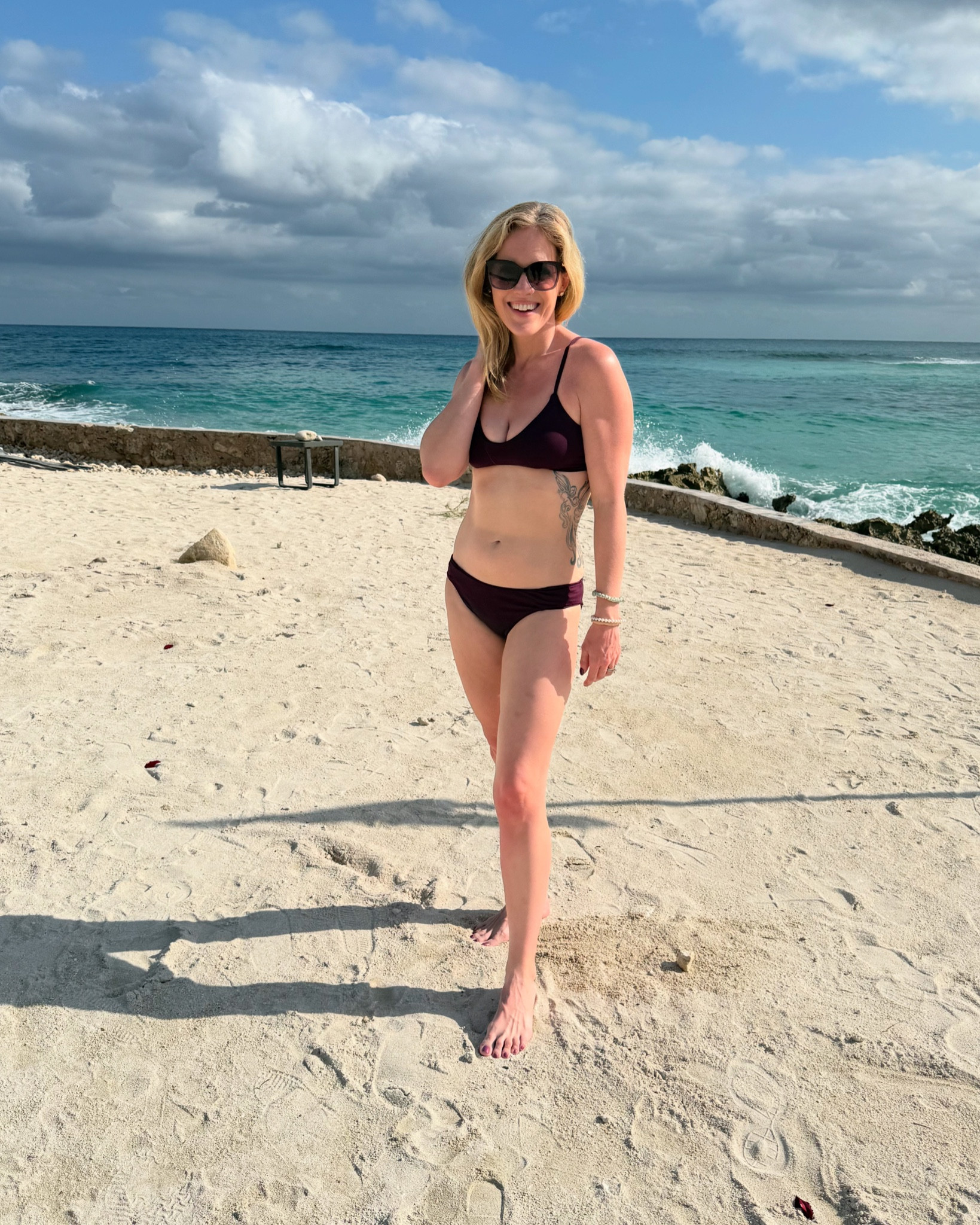 Vacation style / resort look / resort style / Becca swim / Nordstrom swim / on sale / purple swim / bikini / two piece swim 
Beach style / beach look 

#LTKSaleAlert #LTKSwim #LTKTravel