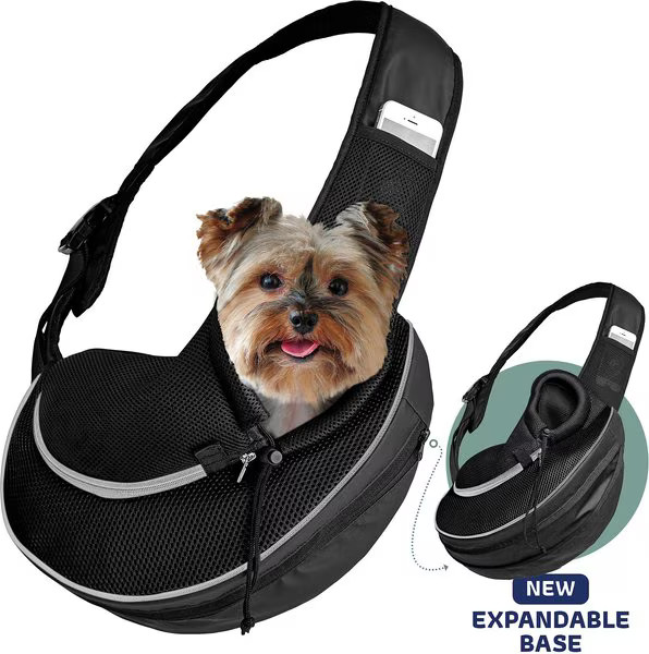 Katziela Expandable Sling Dog & Cat Carrier, Small | Chewy.com