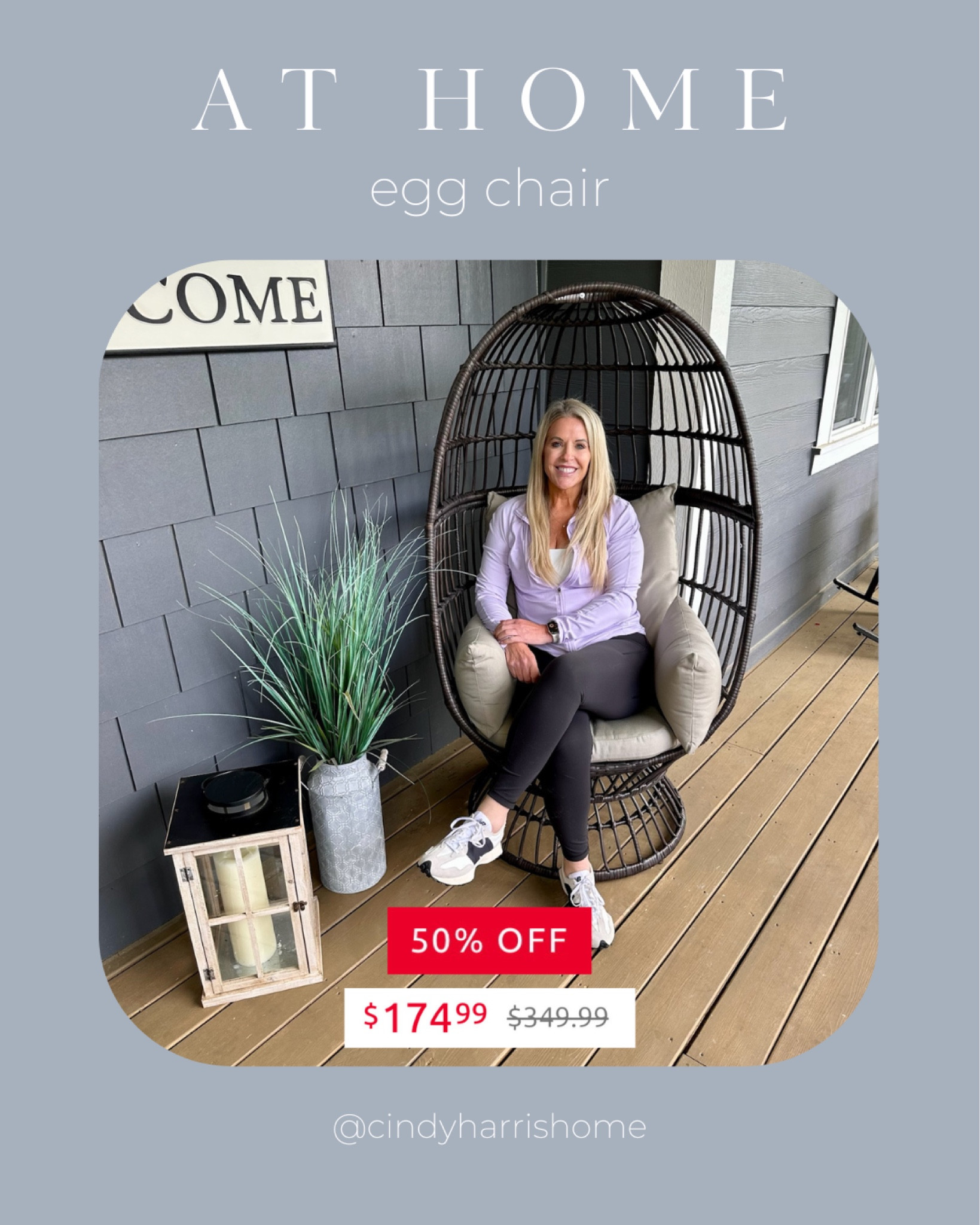 Recently bought this swivel egg chair from At Home… and now it’s on sale for 50% off (along with a bunch of other outdoor furniture)!! 

Grab one while you can! 🙌

#LTKHome #LTKSaleAlert