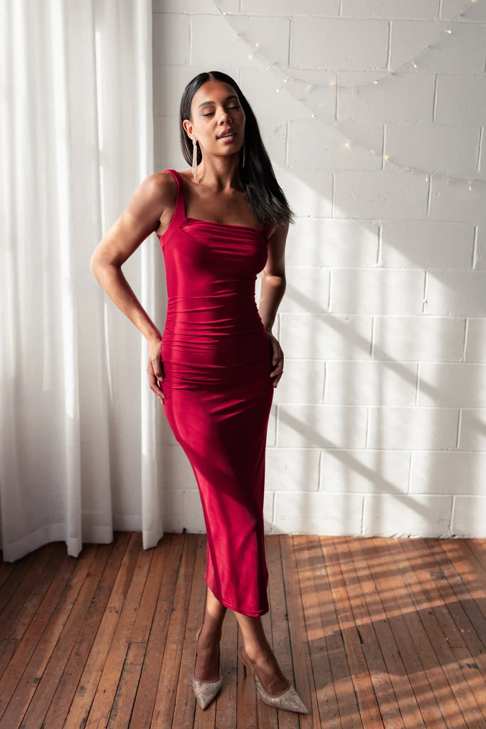 Eira Maxi Dress - Wine | Petal & Pup (US)