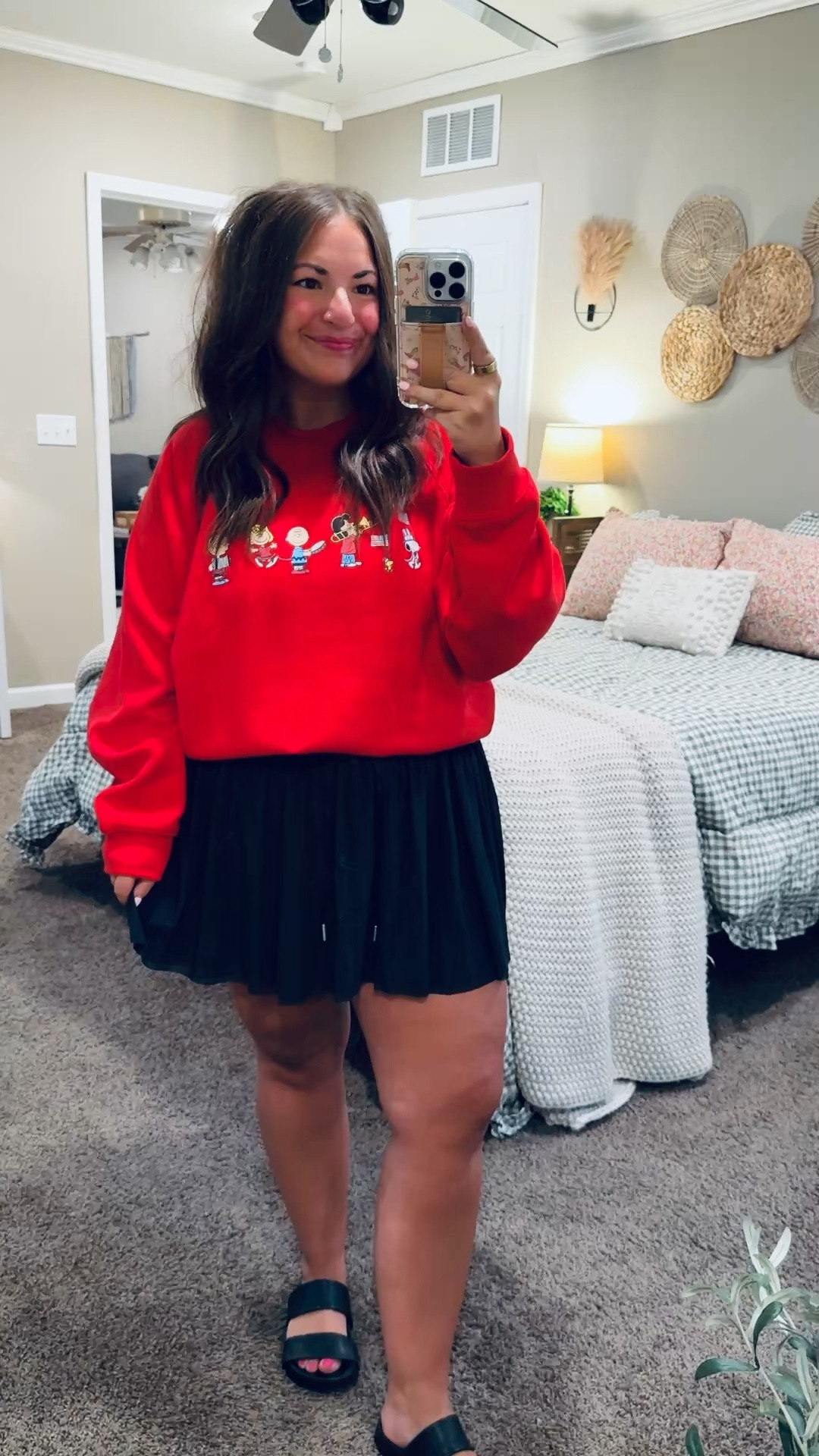 Bringing a little nostalgia to my summer style! obsessed with this Snoopy crew from Old Navy!

sandals: sold out, but linking similar options below!
skort: fits a tad small // wearing a large
crewneck: fits true to size // wearing a large 

 