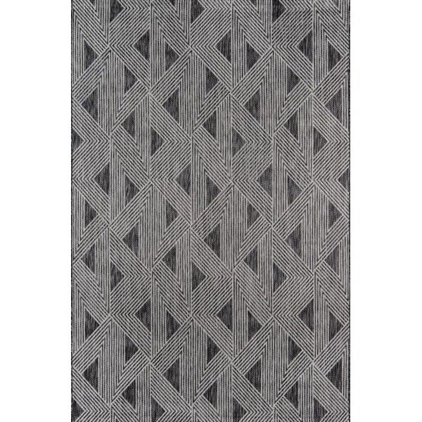 Sardinia Machine Woven / Power Loomed Charcoal/Black Indoor/Outdoor Rug | Wayfair North America