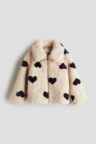 H & M - Fluffy Jacket - Beige | H&M (US + CA)
