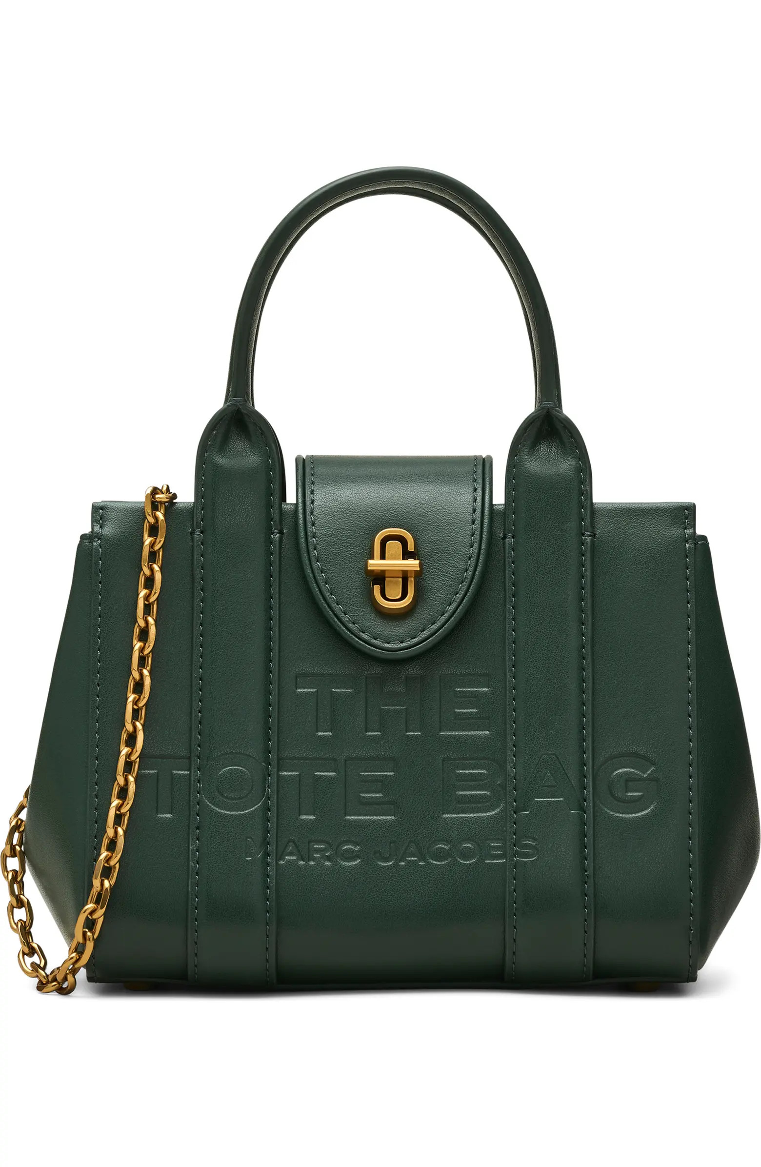 Marc Jacobs The Mini Turnlock Leather Crossbody Tote Bag | Nordstrom | Nordstrom