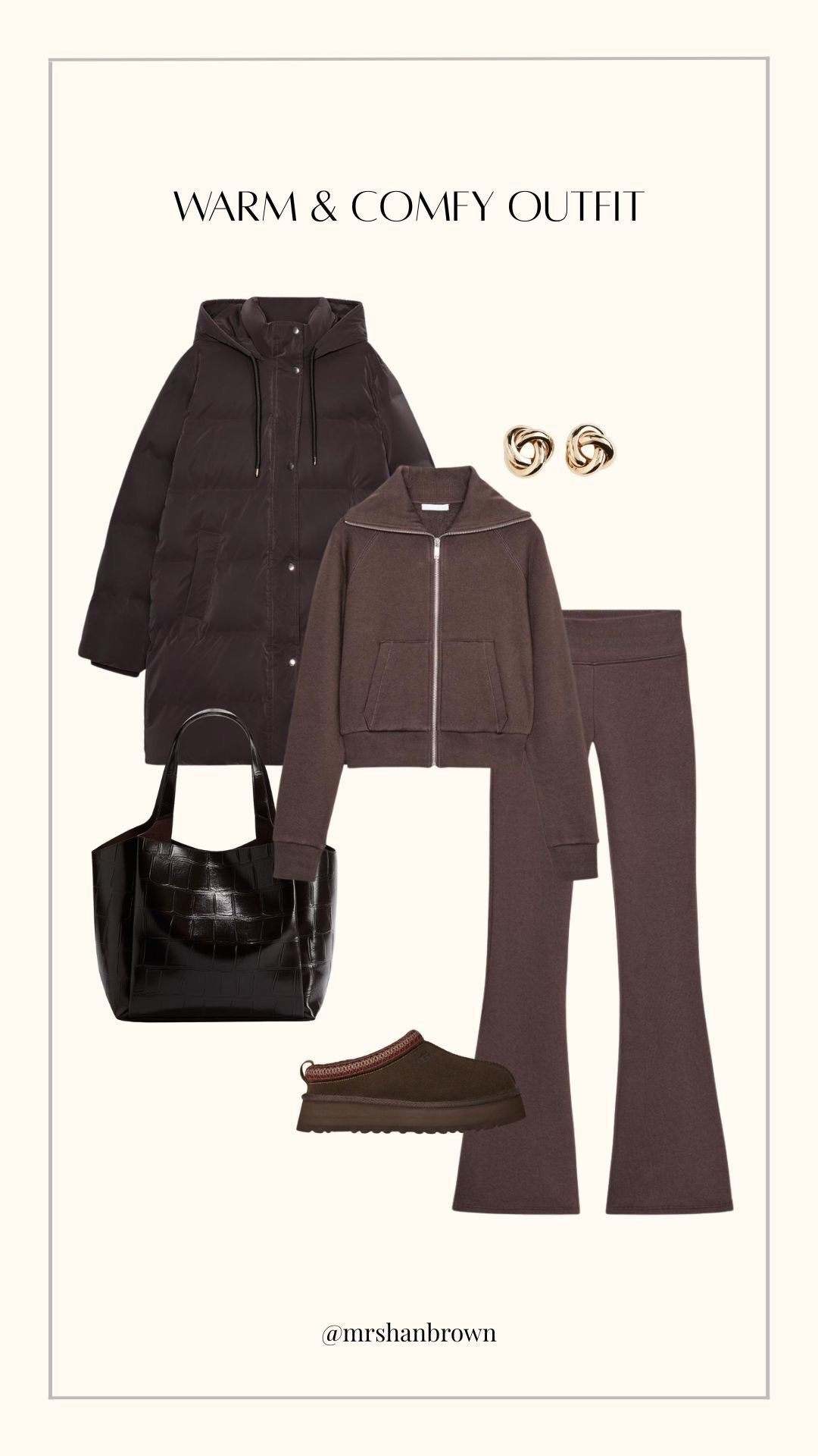 Chocolate brown obsessed!! Love this co-ord and this puffer coat now the temperatures dropping 🐻

School run outfit, comfy outfit, puffer coat, chocolate brown, matching set, tracksuit, Ugg styling 

#LTKautumn #LTKstyletip #LTKuk