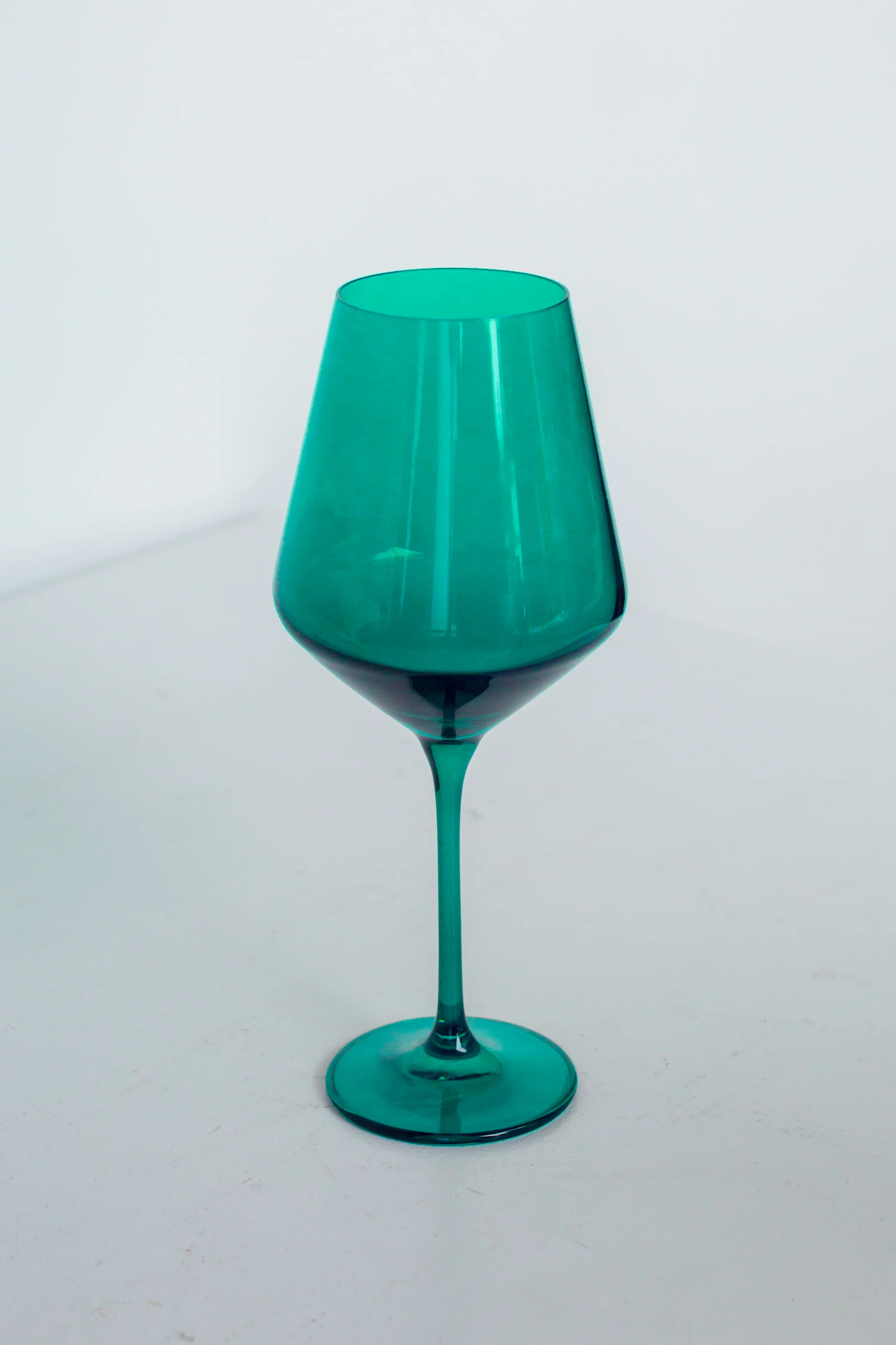 Estelle Colored Wine Stemware - Set of 2 {Emerald Green} | Estelle Colored Glass