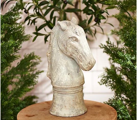 Cozy Cottage by Liz Marie Oversized Horse Head Chess Piece - QVC.com | QVC