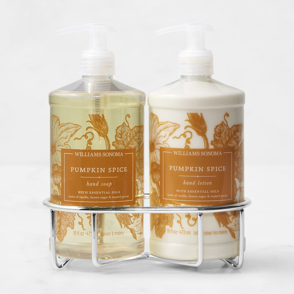 Williams Sonoma Pumpkin Spice Hand Soap & Lotion 3-Piece Set | Williams-Sonoma