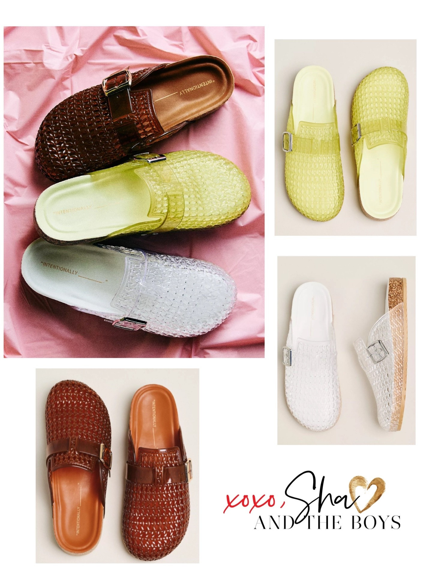 How cute are these Jelly mules! 
Jelly shoes, jelly sandals 