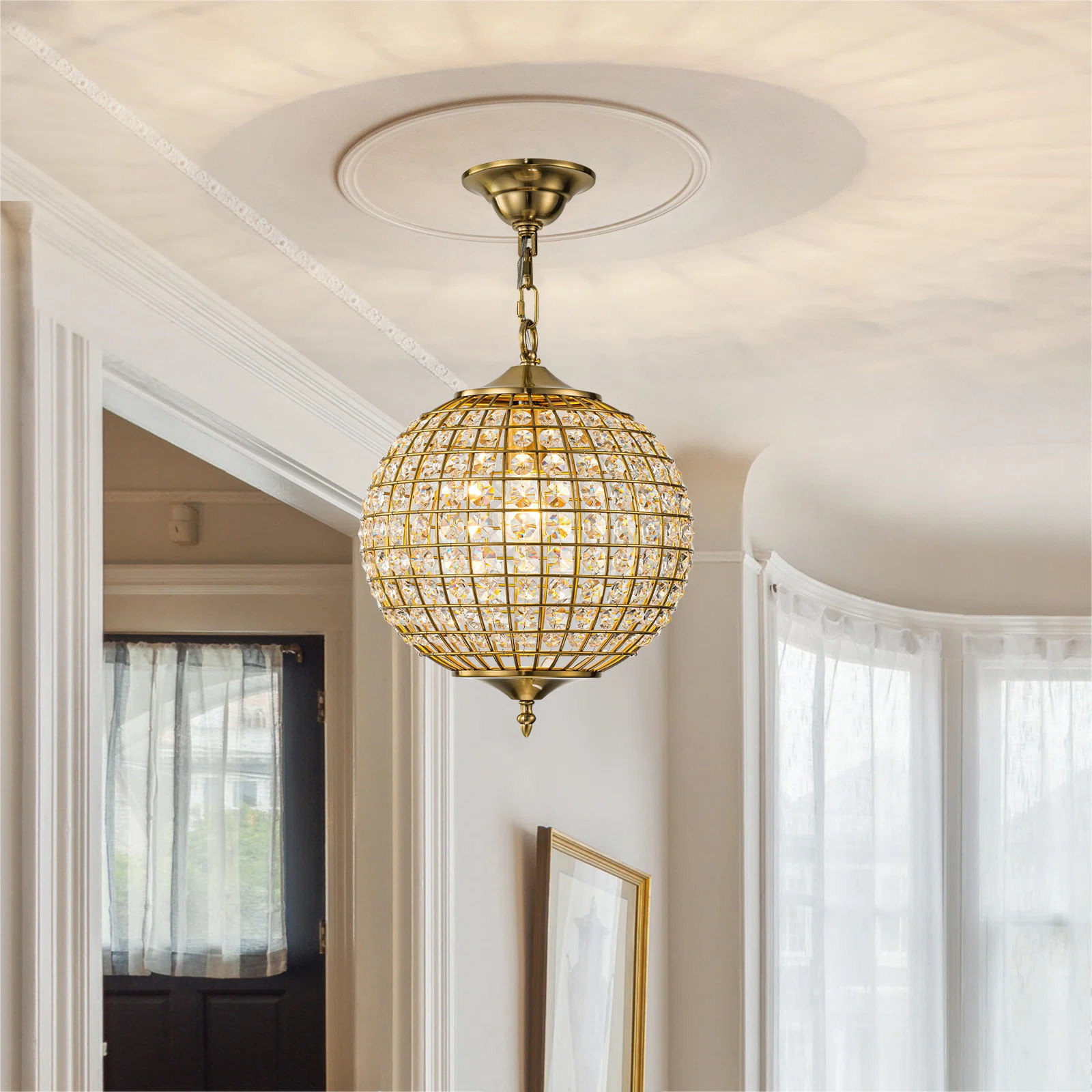 Ennu Crystal Globe Chandelier | Wayfair North America