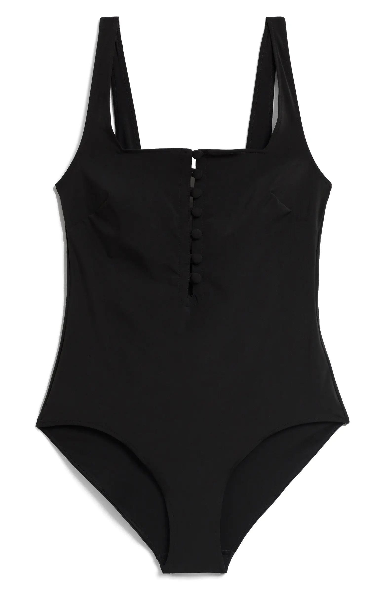 Button-Up One-Piece Swimsuit | Nordstrom