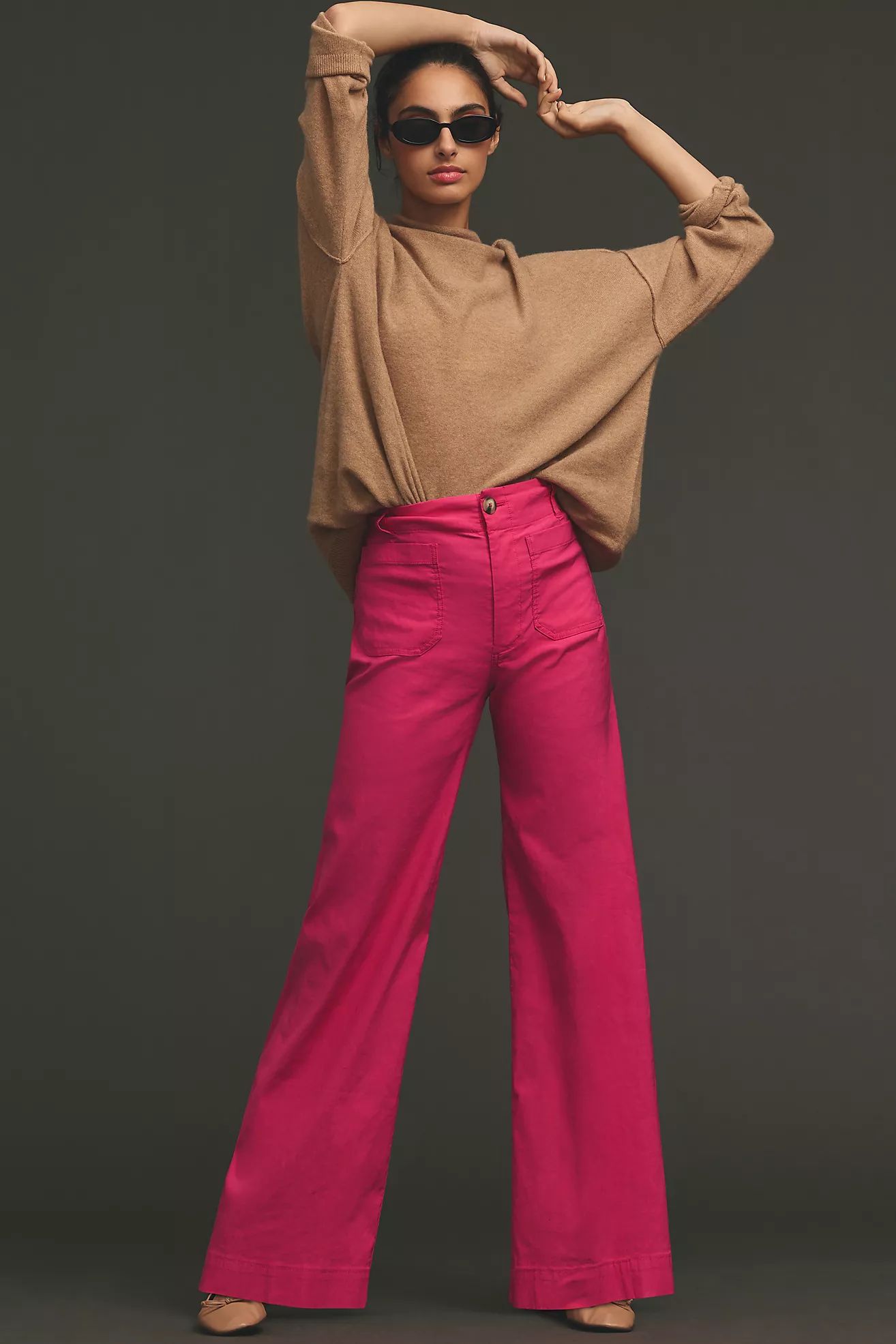The Colette Full-Length Wide-Leg Pants by Maeve | Anthropologie (US)