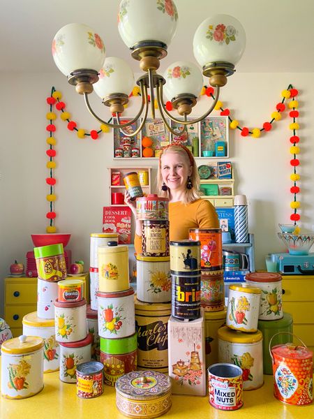 Vintage fall tins have the best colors and graphics 😍 They make great stands to put in your Halloween displays. I especially love canister sets because you get multiple tins and they easily store inside each other. Here’s some of my favorite vintage tins for autumn!

#LTKHalloween #LTKSeasonal #LTKhome