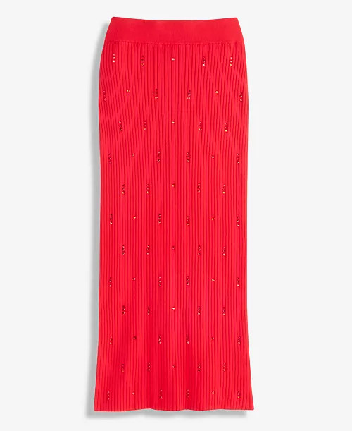 Women's Embellished Sweater Skirt, Macy's Exclusive | Macy's