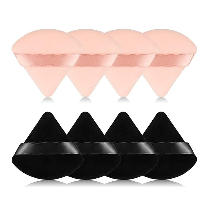 8Pcs of Triangular Powder Puff Makeup Sponges, Made of Super-soft Velvet, Designed for Contouring... | Amazon (US)