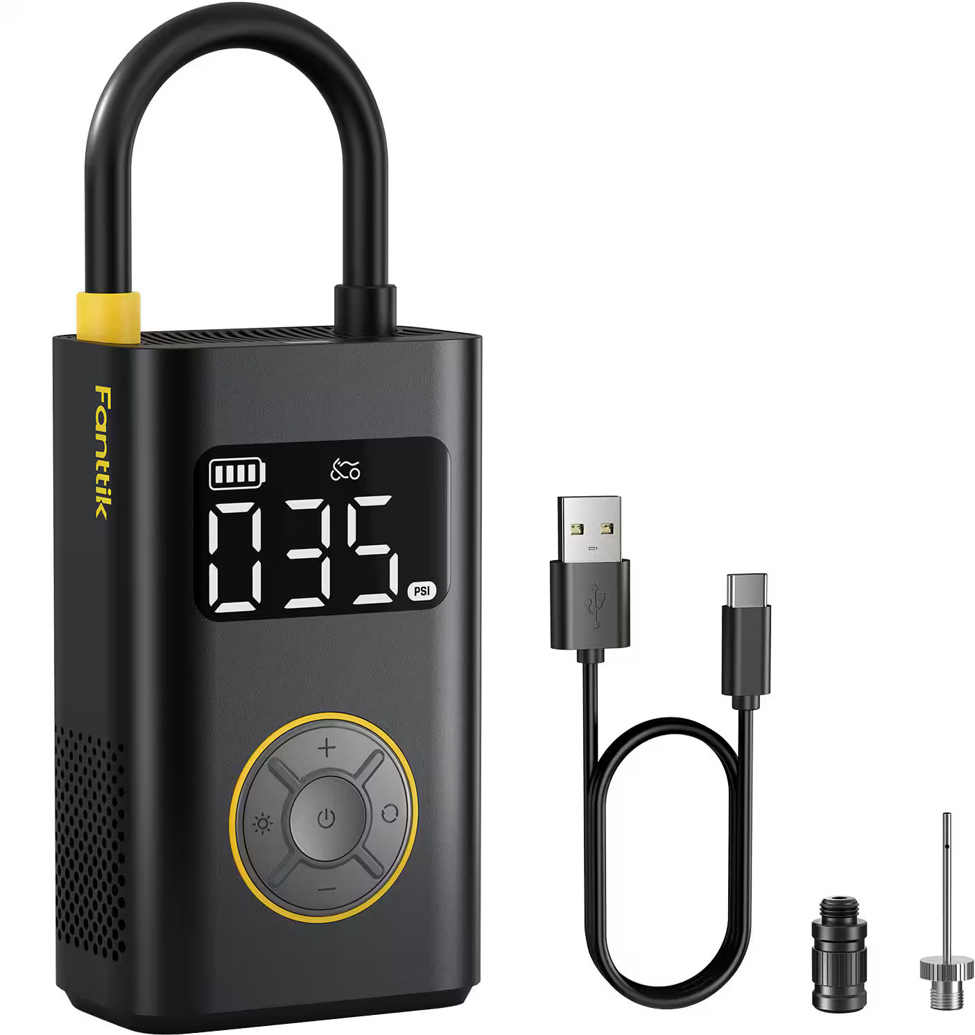 Fanttik - X9 Pro Portable Tire Inflator & Air Compressor for Car, Motorcycle, Bike - Black | Best Buy U.S.