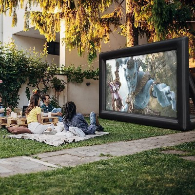 Garvee Inflatable Projector Screen, 24 FT Portable Blow Up Outside Projector Screen, for Theater, Football, Backyard | Target