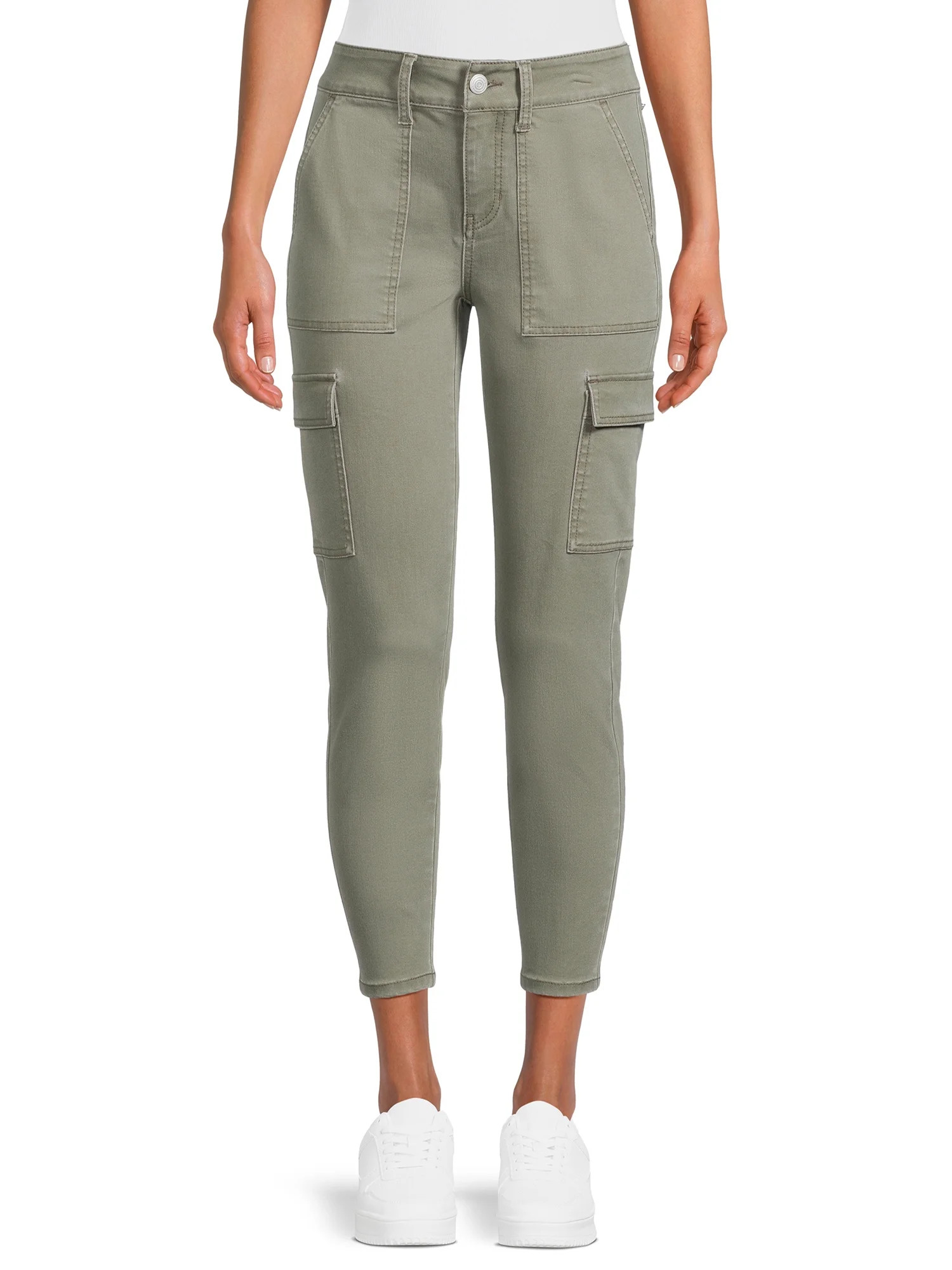 No Boundaries Juniors Skinny Cargo Pants, Sizes 1-21 | Walmart (US)