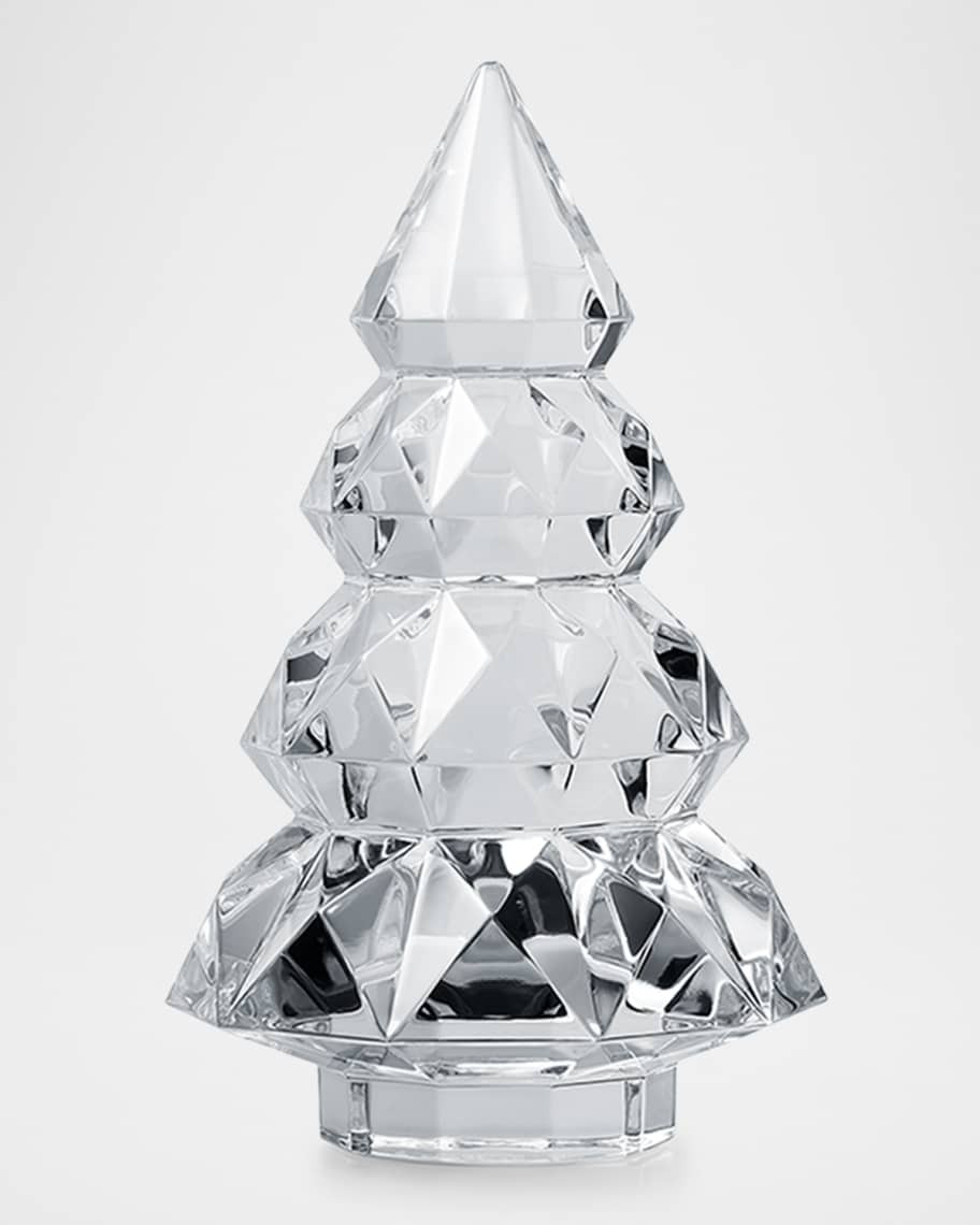 Baccarat Louxor Fir Tree 7" Christmas Decor | Neiman Marcus