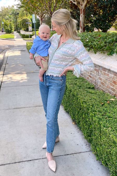 Baby embroidered Oxford shirt, my favorite paid of denim, and pretty sweaters 

#LTKfamily #LTKSeasonal #LTKbaby