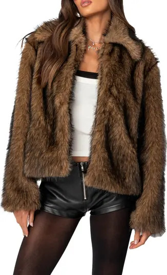 EDIKTED Faux Fur Jacket | Nordstrom | Nordstrom