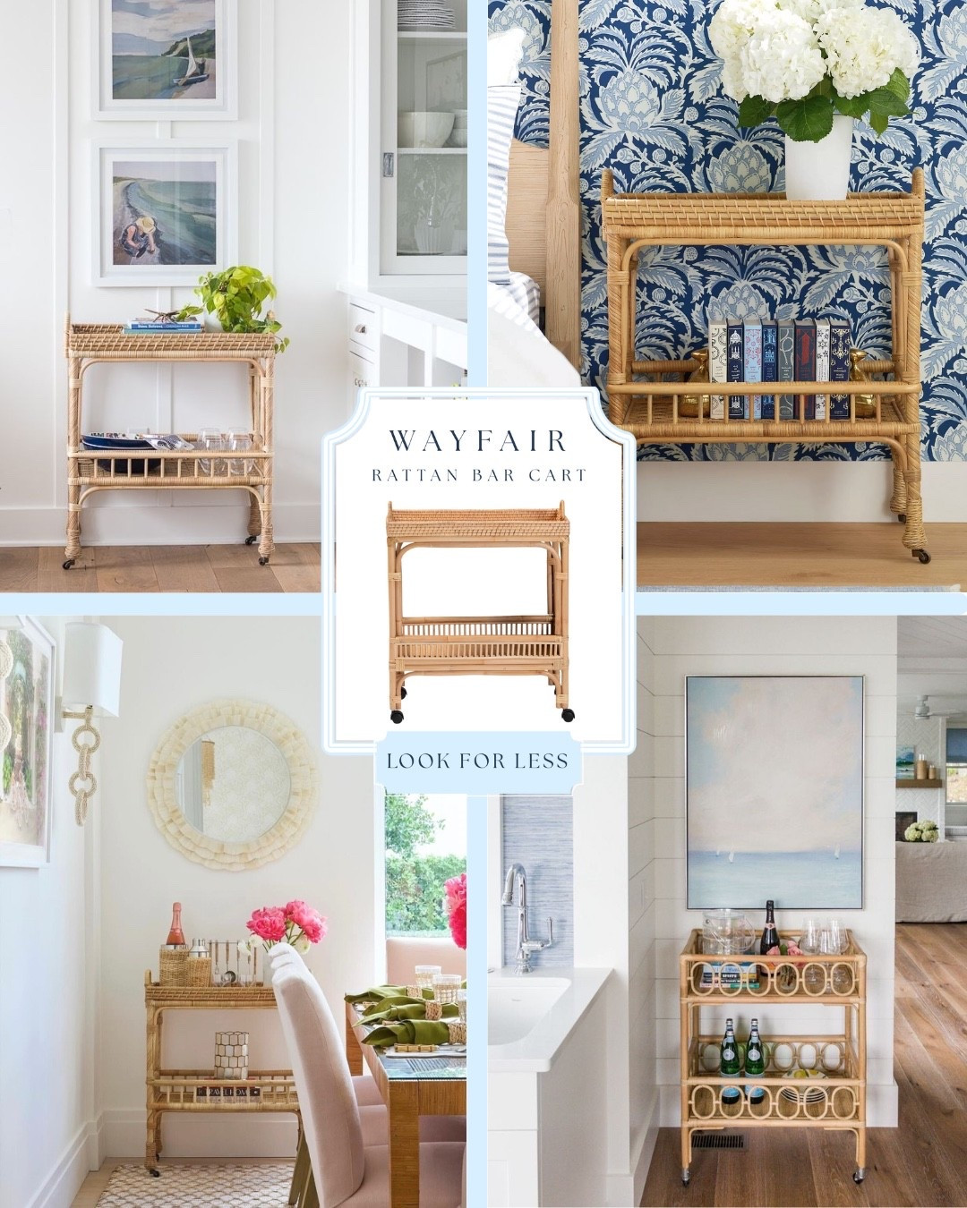Rattan Bar Cart Look for Less from Wayfair! Check out this style inspiration ✨ 

Serena & Lily South Seas Rattan Side Cart

#LTKStyleTip #LTKHome #LTKSaleAlert