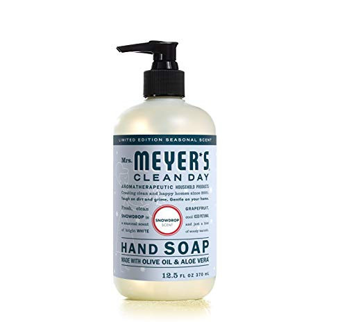 MRS. MEYER'S CLEAN DAY Hand Soap, Made with Essential Oils, Snowdrop, 12.5 fl. oz | Amazon (US)