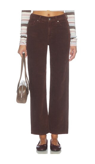 Brinley Straight Leg Jeans in Wood Brown | Revolve Clothing (Global)