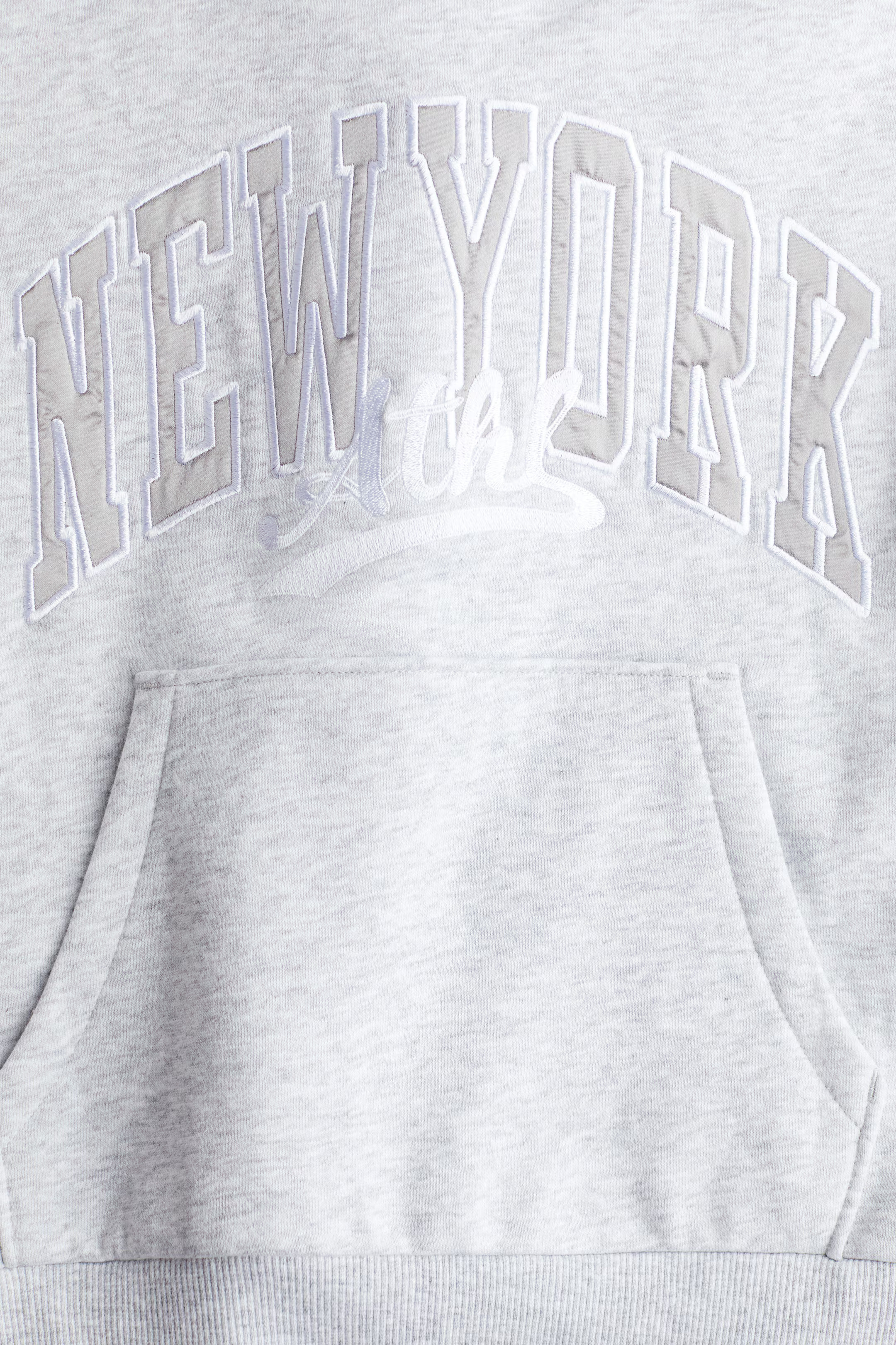 Printed Hoodie - Light gray/New York - Kids | H&M US | H&M (US + CA)