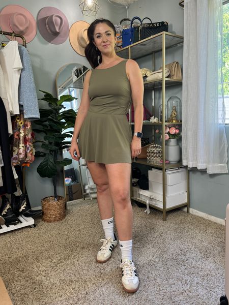 Obsessed with this cute workout dress! It’s so comfy for running errands or doing light physical activities 

Pickleball outfit, tennis outfit, golf outfit, summer dress, summer outfit, adidas sambas, fitness dress 

#LTKfitness #LTKfindsunder100 #LTKfindsunder50