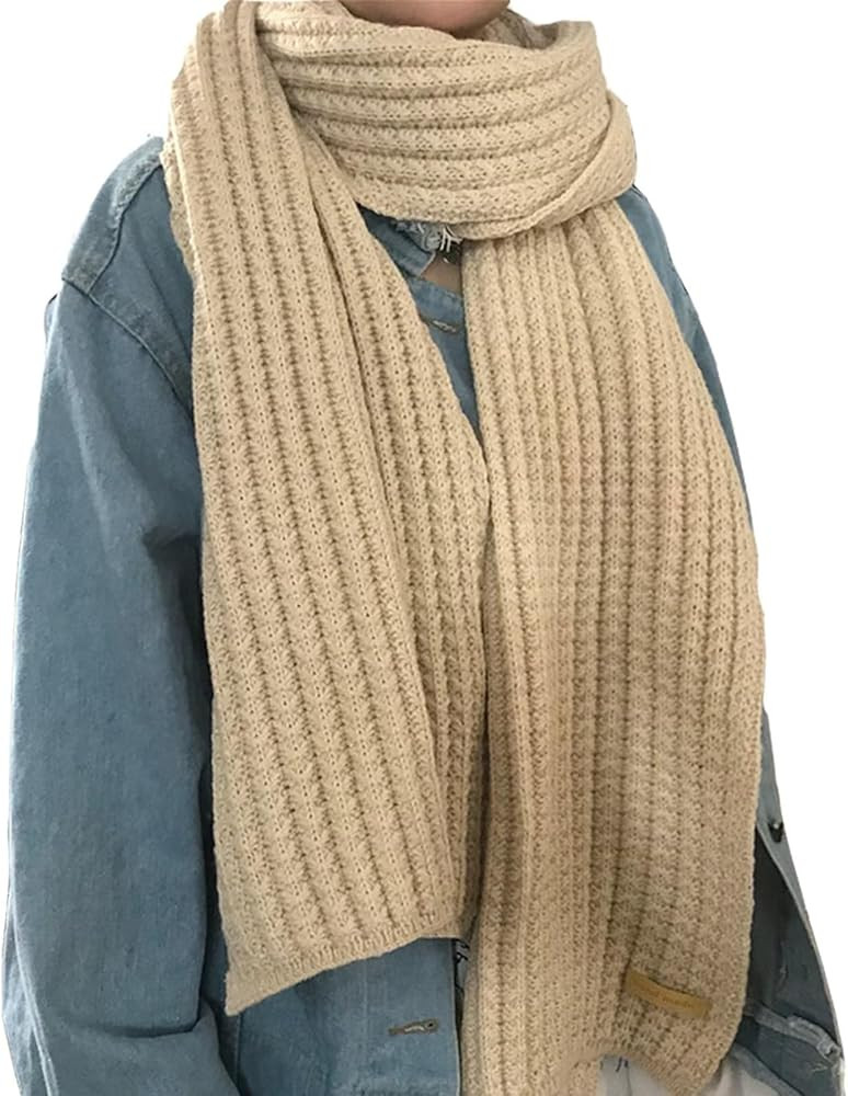 SDHKJGHD Womens Winter Scarf, Cold Weather Chunky Knit Scarf,Warm Thick Scarf and Cold Weather Sn... | Amazon (US)