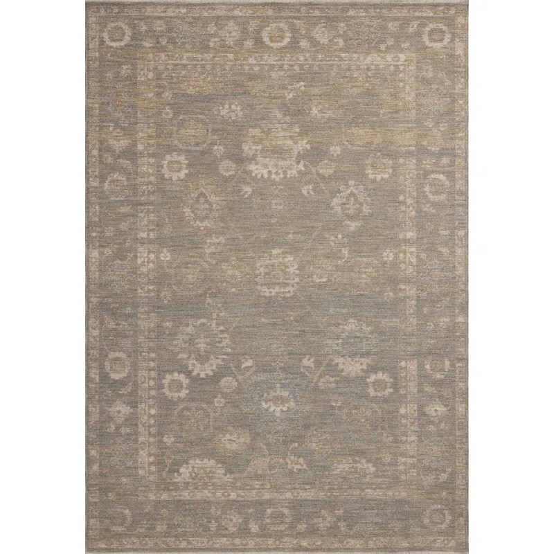 Chris Loves Julia x Loloi Louisa Lagoon / Ivory Area Rug | Wayfair North America