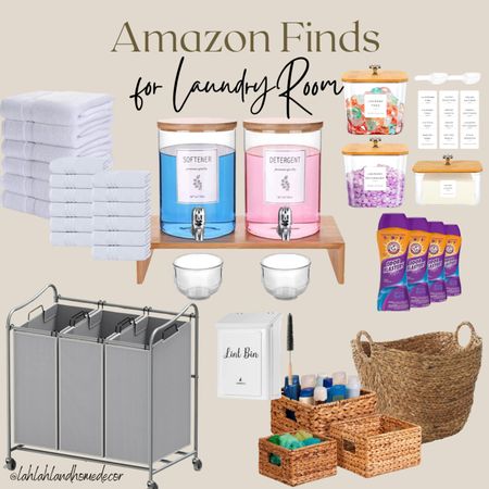 Found these affordable items for my laundry room spring refresh! wicker basket | laundry basket | white bath hand towels | detergent dispenser @amazon #amazon #amazonhomefinds 

#LTKhome #LTKsalealert #LTKfindsunder100